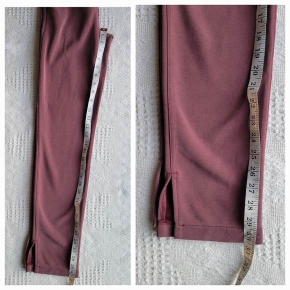 Lululemon Brushed Softstreme Split-Hem High-Rise Relax Casual Pant- Red Merlot - Picture 10 of 10